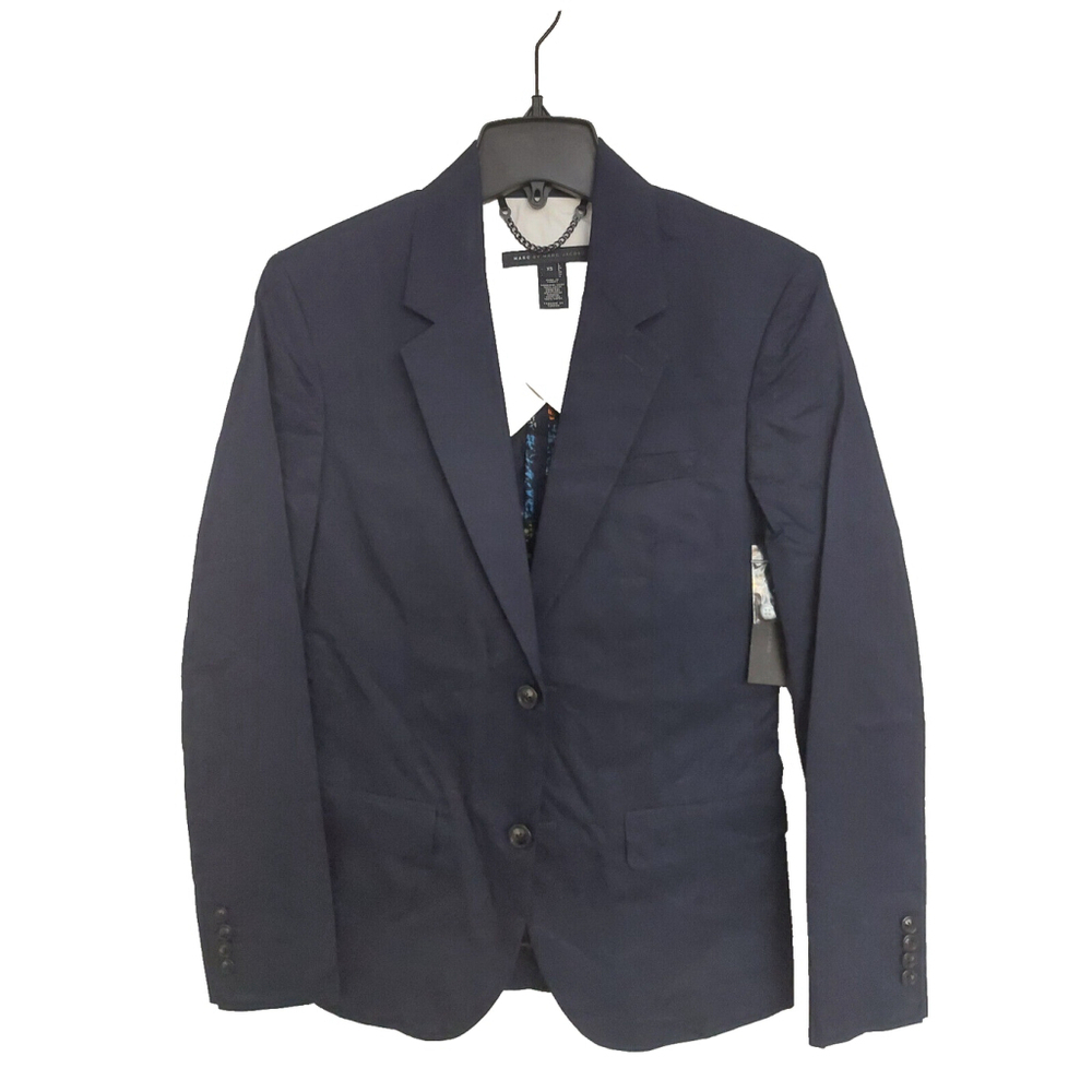Marc by Marc Jacobs Mens Ink Blue Cotton Blazer Suit Jacket XS NWT $398